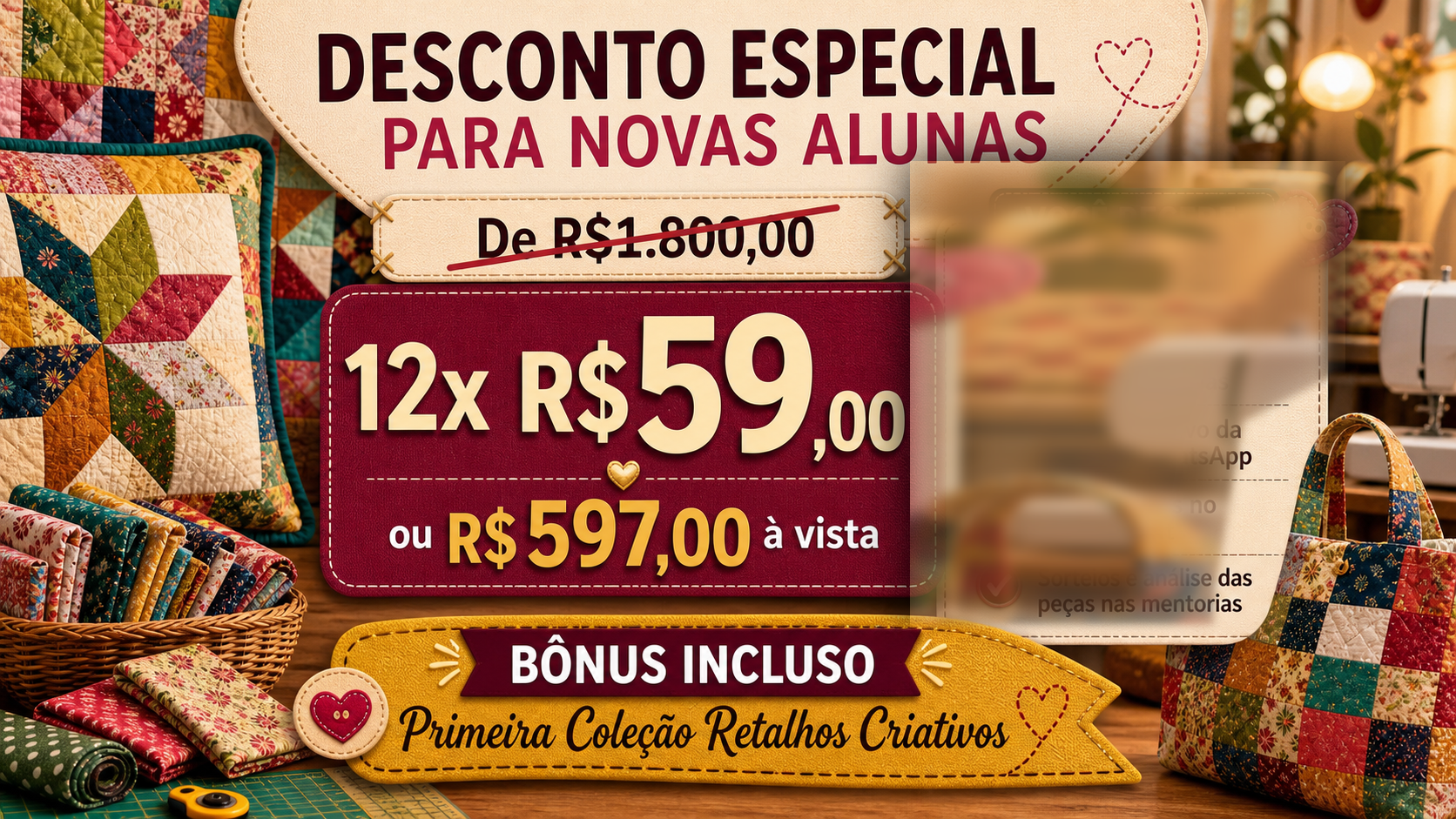 Condição especial para novas alunas